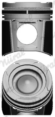 NURAL 8714380050 Поршнекомплект d128