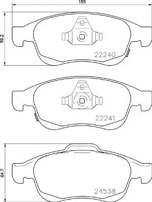 Brembo P23165 Колодки тормозные дисковые