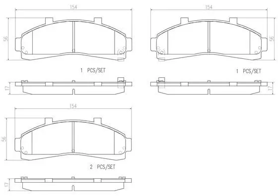 BREMBO P24041 Комплект тормозных колодок