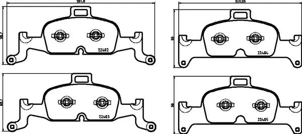 Brembo P85164X Комплект тормозных колодок,