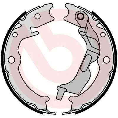 Brembo S10520 Колодки торм.бараб.[170x26]