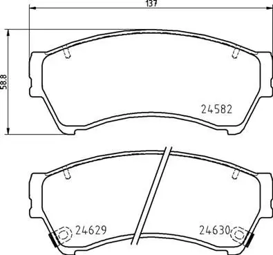 BREMBO P49060 Колодки тормозные дисковые |