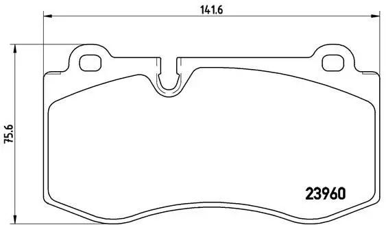 Brembo P50074 Колодки тормозные дисковые