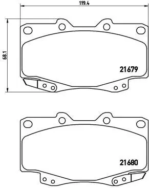Brembo P83069 КОЛОДКИ ТОРМОЗНЫЕ ДИСКОВЫЕ