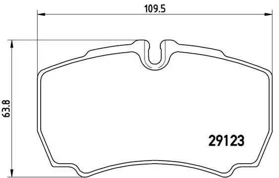 Brembo PA6023 Колодки тормозные дисковые