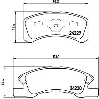 BREMBO P16011 Комплект тормозных колодок