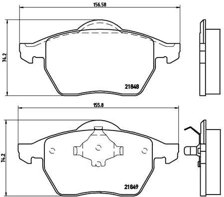 Brembo P85039 КОЛОДКИ ТОРМОЗНЫЕ ДИСКОВЫЕ