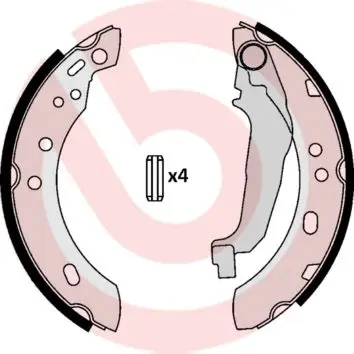 Brembo S56507 Комлект тормозных накладок