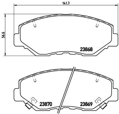 BREMBO P28035X Колодки тормозные дисковые,