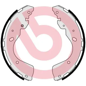 Brembo S56547 КОЛОДКИ ТОРМОЗНЫЕ БАРАБАННЫЕ