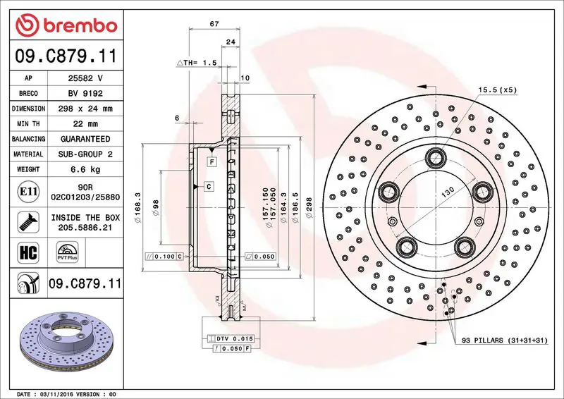 09.C879.11 Тормозной диск