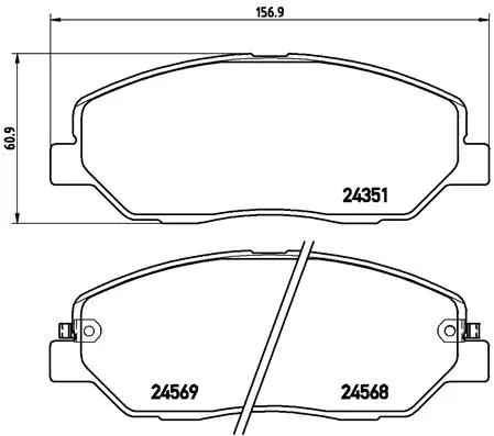 Brembo P30036 Колодки тормозные P30036