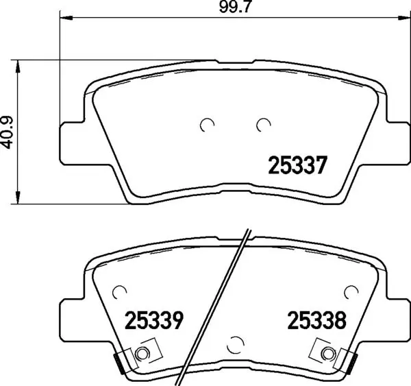P 30 094 Колодки тормозные дисковые зад