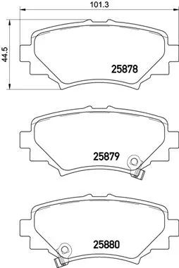 P 49 049 Колодки тормозные задние