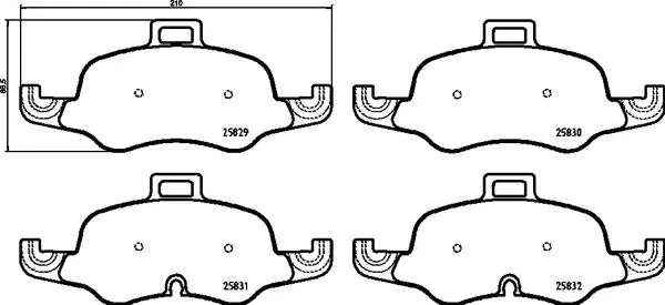 Brembo P85160X Колодки тормозные XTRA AUDI TT