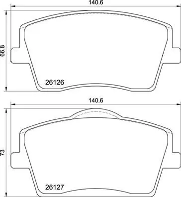 P 86 031 Колодки тормозные дисковые