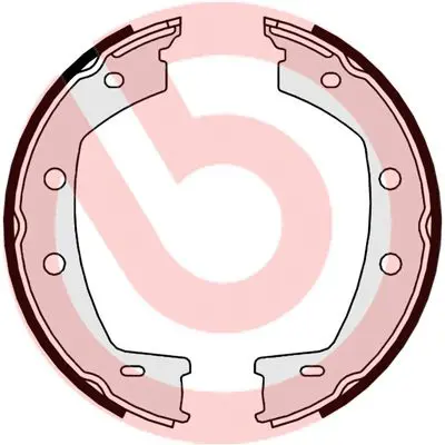 Brembo S44508 Комплект колодок ручника FR2