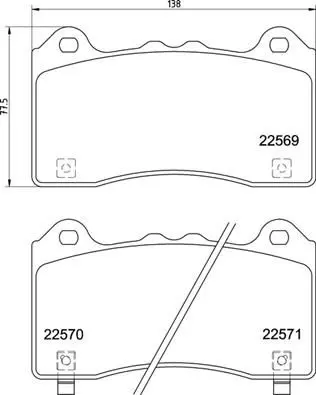 P 24 202 КОЛОДКИ ТОРМОЗНЫЕ ДИСКОВЫЕ