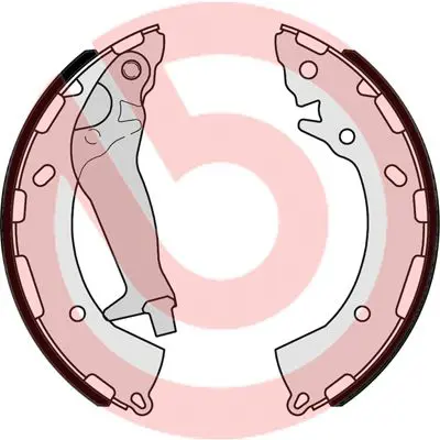 BREMBO S30525 КОЛОДКИ БАРАБАННЫЕ ЗАД HYUNDAI