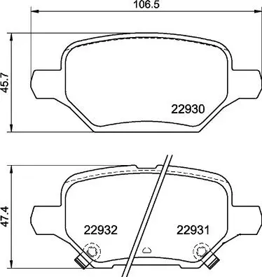 P 59 099 Колодки тормозные дисковые