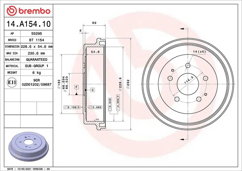 14A15410 Brake Drum