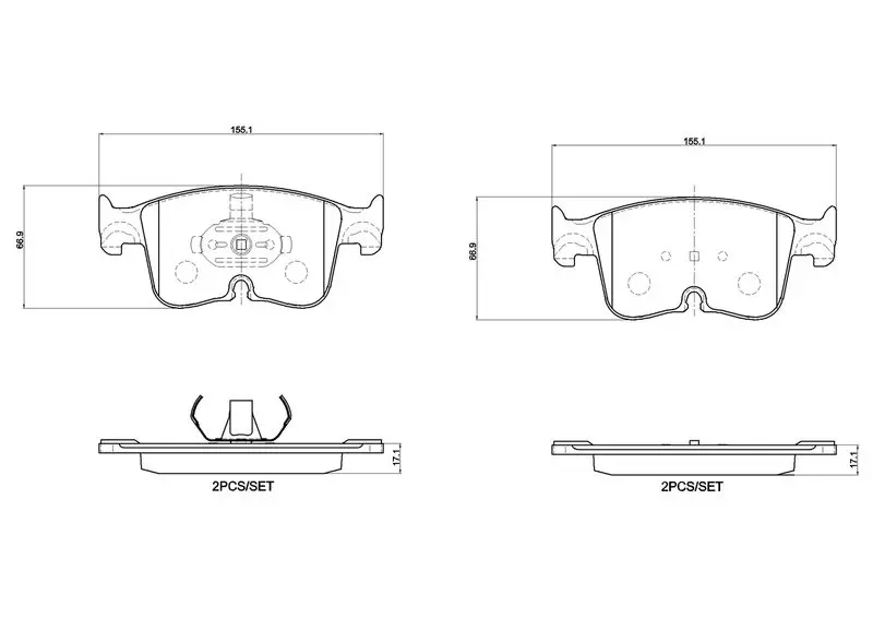 P 85 199 Brake Pad Set, disc brake