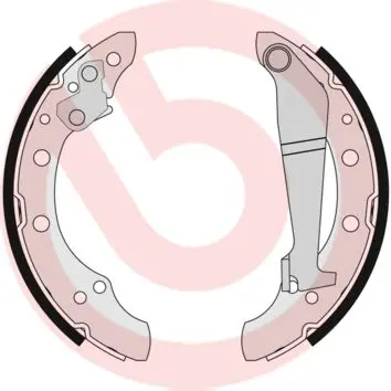 BREMBO S85508 Комлект тормозных накладок