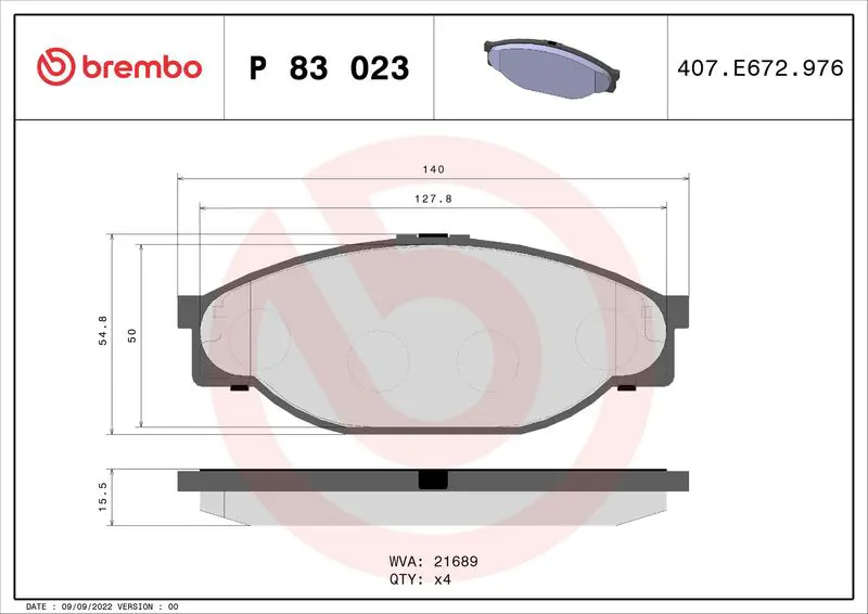 P83023 Brake Pad