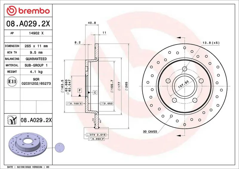 08.A029.2X Тормозной диск