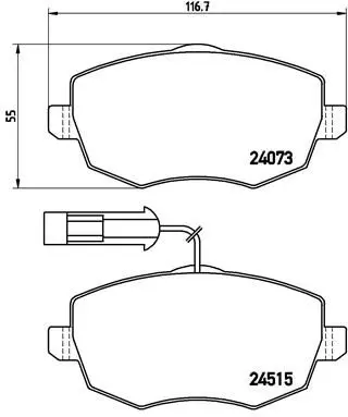 BREMBO P23128 КОЛОДКИ ТОРМОЗНЫЕ ДИСКОВЫЕ