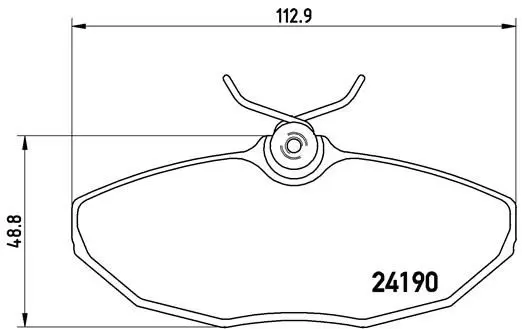 BREMBO P36015 Комплект тормозных колодок