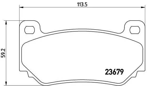 BREMBO P52018 Колодки тормозные дисковые