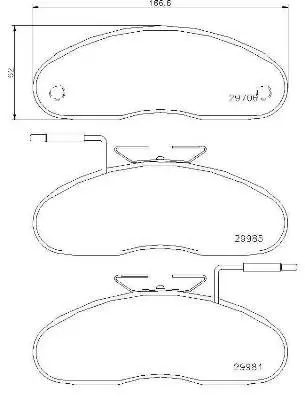 P 56 019 Колодки тормозные дисковые