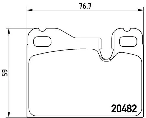 BREMBO P65003 Комплект тормозных колодок