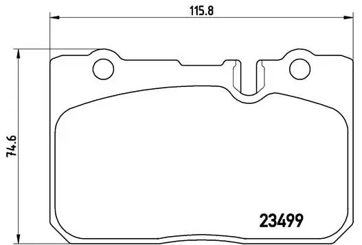BREMBO P83039 Комплект тормозных колодок
