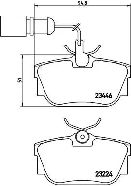 BREMBO P85059 P 85 059, Колодки тормозные