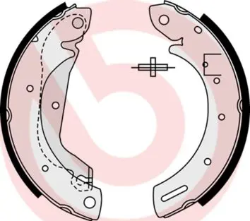BREMBO S23577 Комлект тормозных накладок