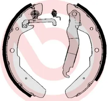 BREMBO S85517 Комлект тормозных накладок