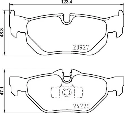 BREMBO P06105 КОЛОДКИ ТОРМОЗНЫЕ ДИСКОВЫЕ BMW