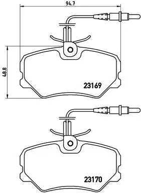 Brembo P61050 Комплект тормозных колодок