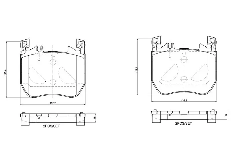 BREMBO P50179 Brake Pad Set, disc brake