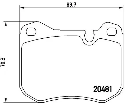 BREMBO P65002 Комплект тормозных колодок