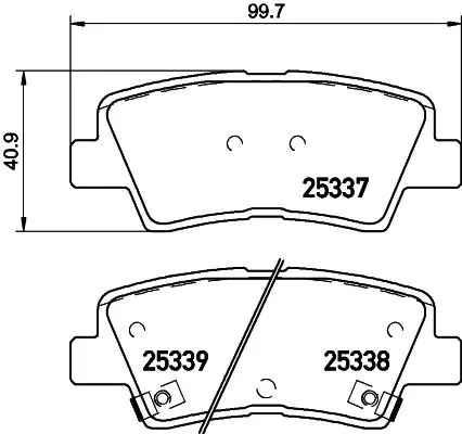 BREMBO P30101E Комплект тормозных колодок,