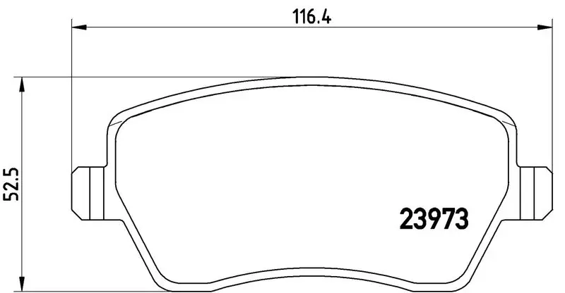 P 68 033E Комплект тормозных колодок,