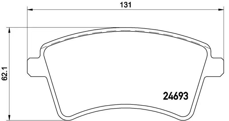 P 68 044E Комплект тормозных колодок,