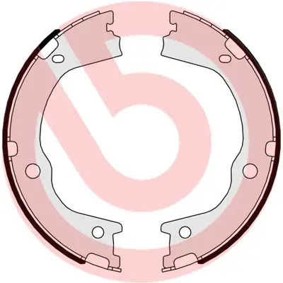 Brembo S30526 КОЛОДКИ СТОЯНОЧНОГО ТОРМОЗА,