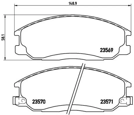 P 30 013 Колодки тормозные дисковые