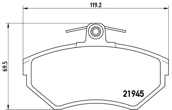 Brembo P85032 КОЛОДКИ ТОРМОЗНЫЕ ДИСКОВЫЕ
