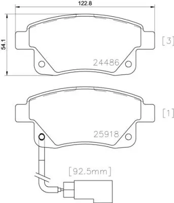 Brembo P24066 Колодки тормозные дисковые зад