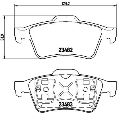 Brembo P59044 Колодки тормозные P59044